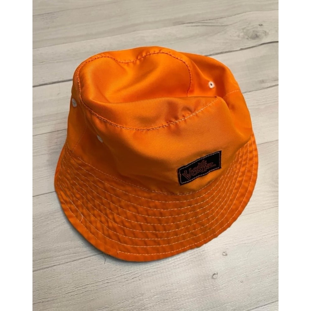 UV Skinz Orange blue fish reversible bucket sun hat‎ size 5